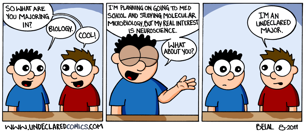 the stress of picking a major and why its not that big of a deal selecting a college major