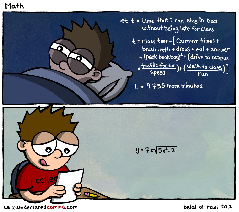 Comic strip: Math – Undeclared Major, Ep. 59