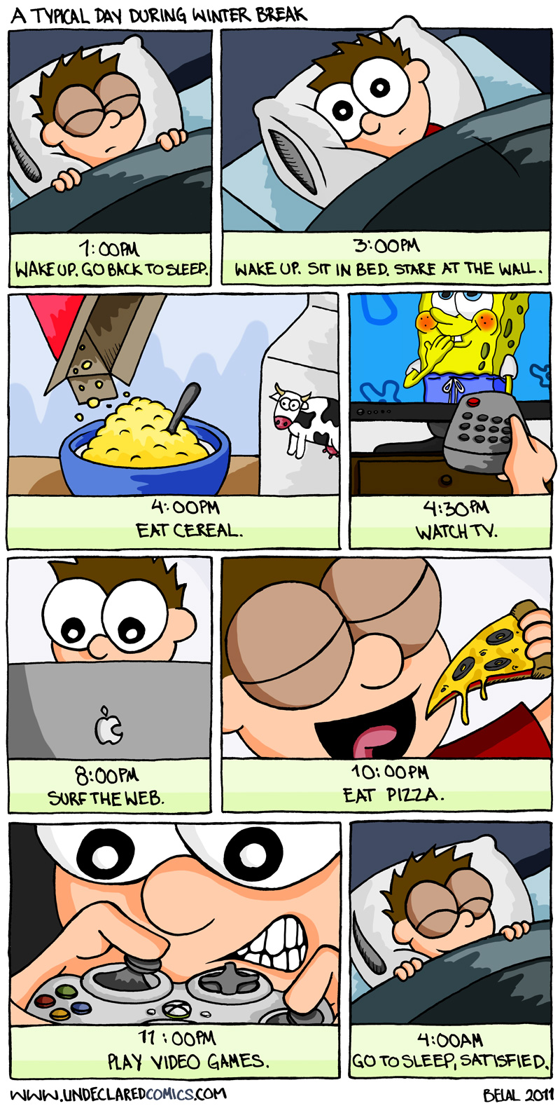 A Typical Day During Winter Break