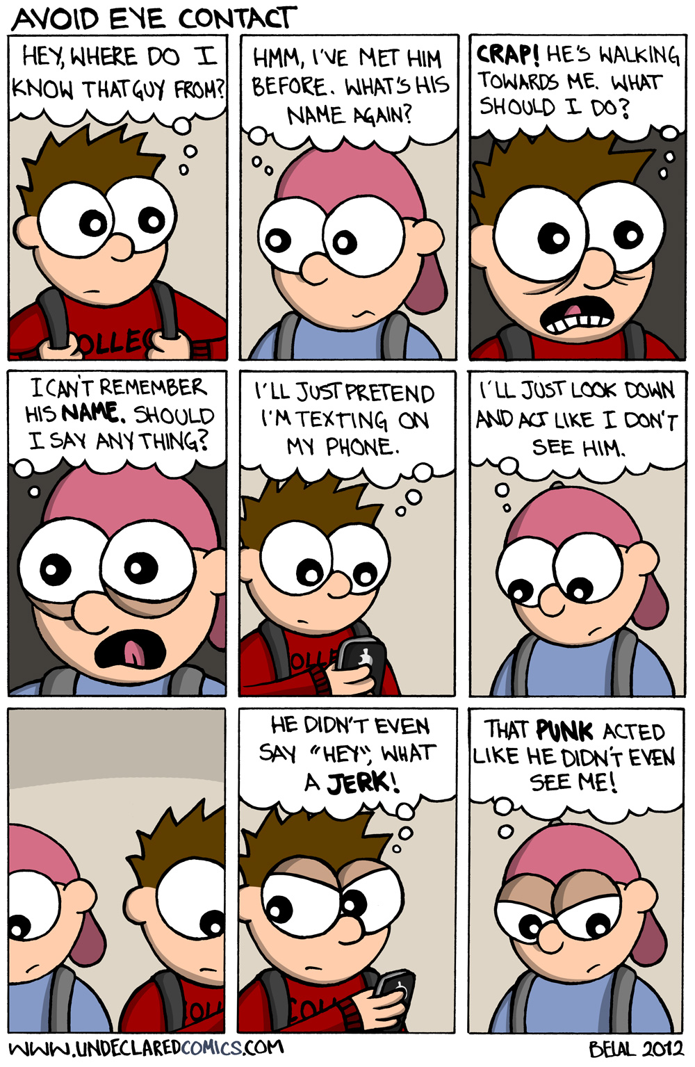 Avoid Eye Contact